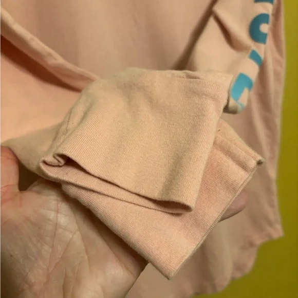 Y2K Hollister Pink Long Sleeve Logo Tee Graphic Sleeve XS - Picture 6 of 10